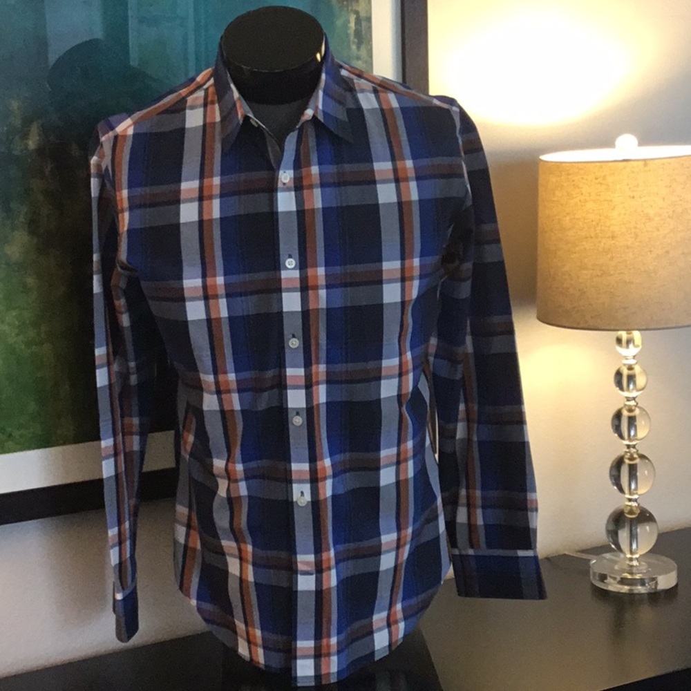 Banana Republic Window-plaid Woven Shirt